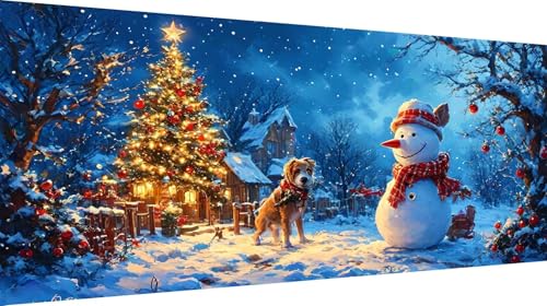 Diamond Art complet Bonhomme de Neige pour Décoration Murale Salon