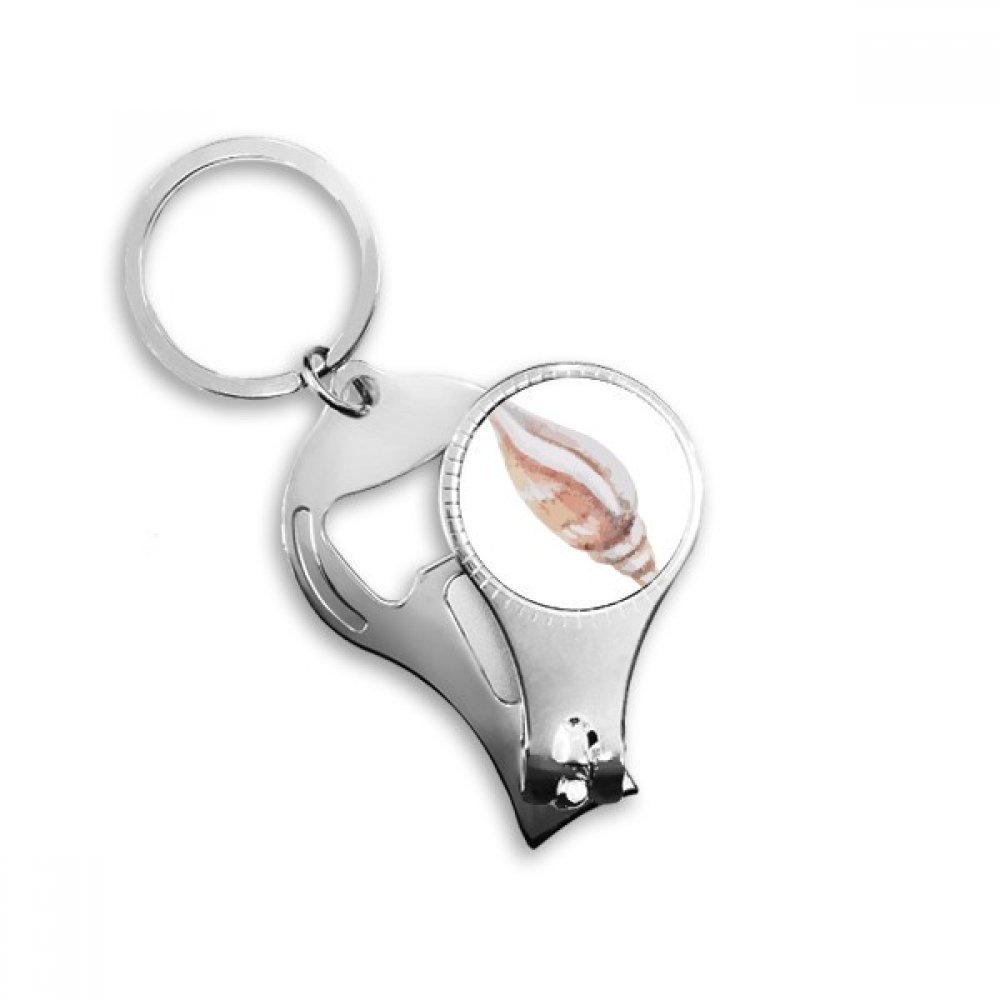 Coupe-ongles escargot 3-en-1 avec décapsuleur et porte-clés marin coloré
