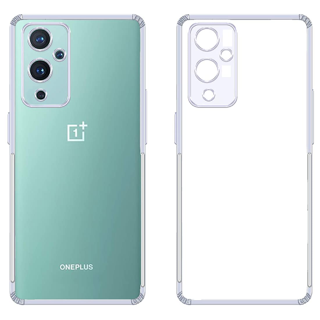 Amazon Brand - Solimo Silicone Anti Dust Plug Mobile Cover (Soft & Flexible Back Case) For Oneplus 9 (Transparent) (B098PFCG57) Amazon Price History, Amazon Price Tracker