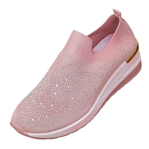 Chaussures à talon compensé surdimensionné tendance femme à braguette diamant