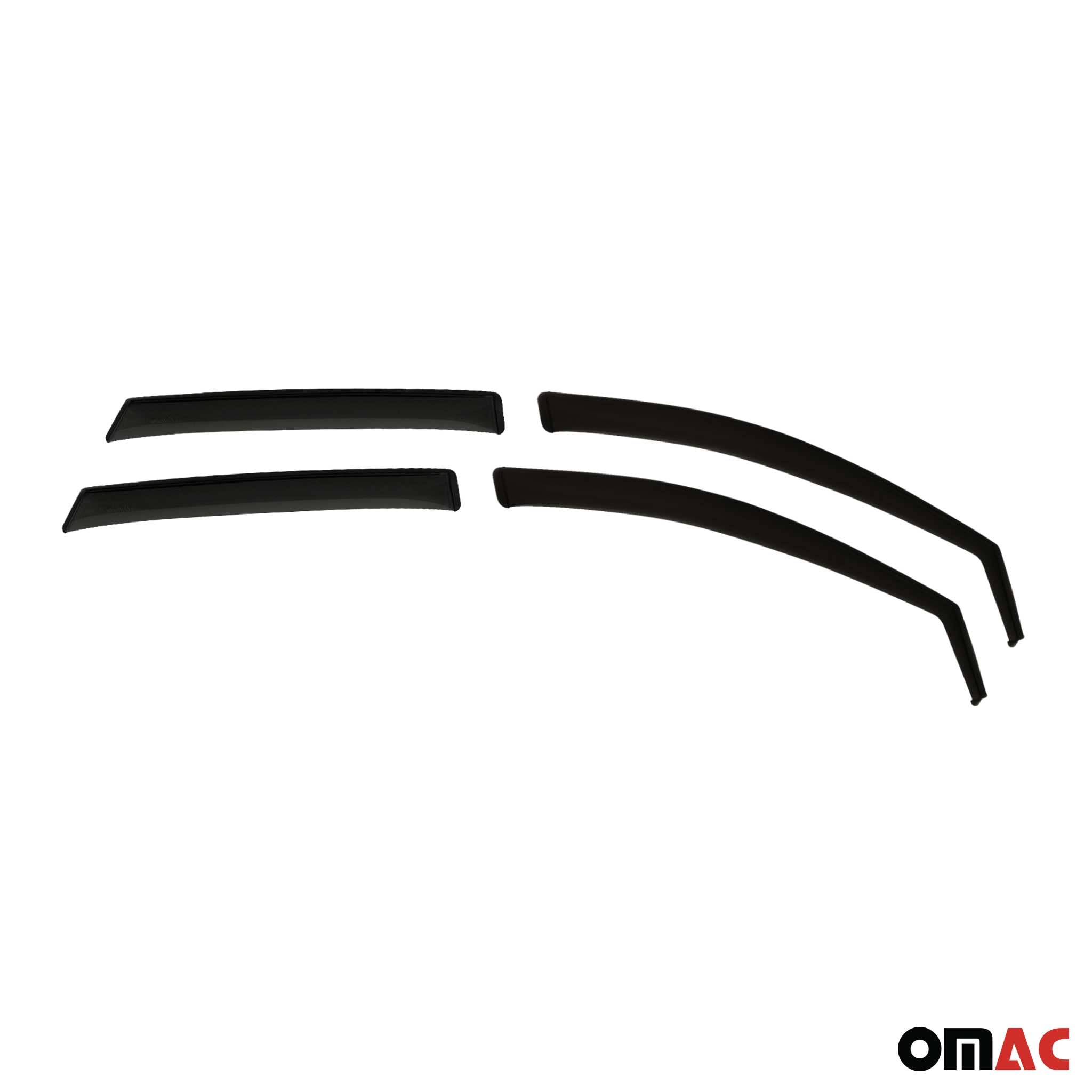 OMAC Windabweiser Regenabweiser kompatibel mit VW T-ROC 2017-2025 Dunkel Acryl 4tlg