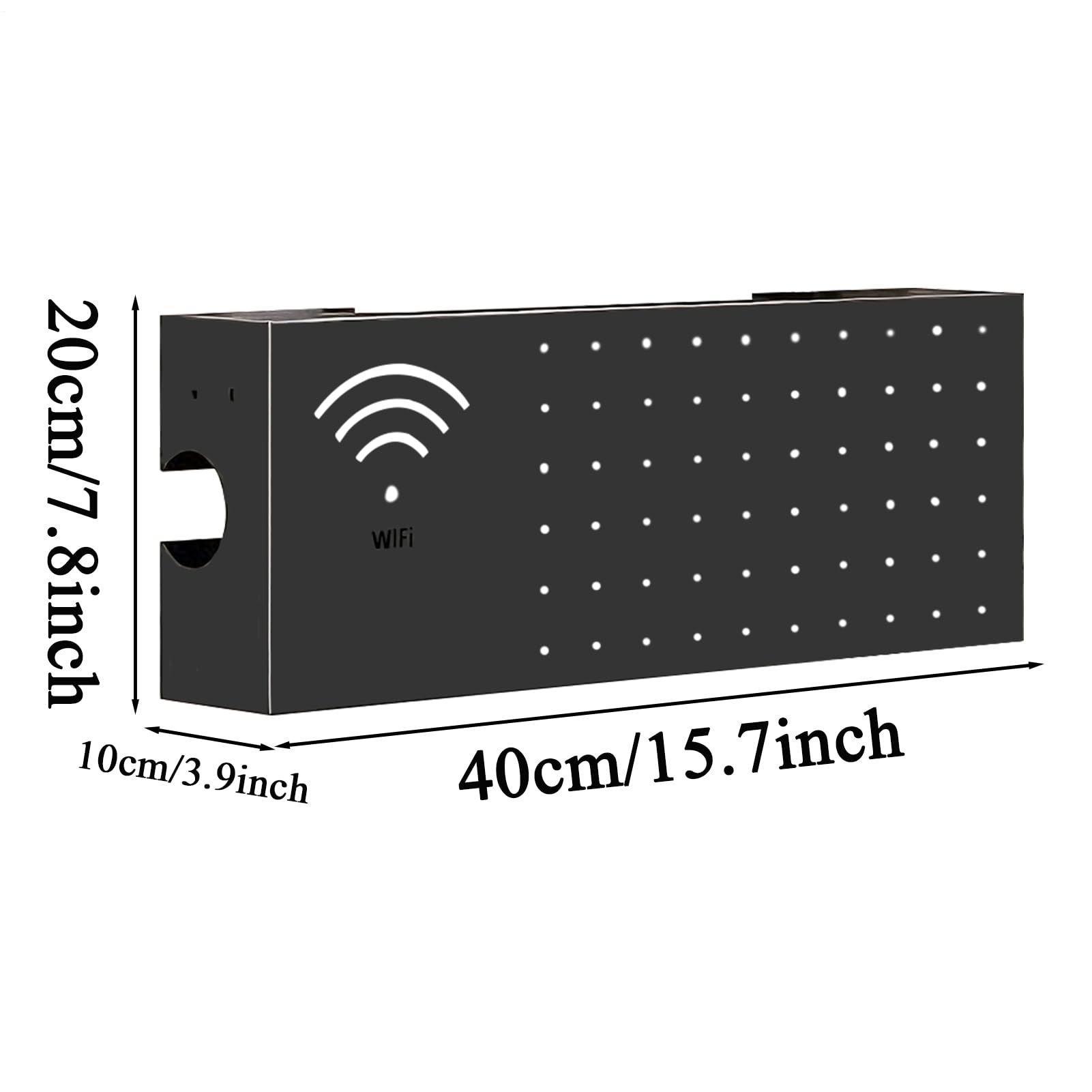 Scatola Di Archiviazione Per Router Organizzatore Domestico In Acciaio Al | Nascondino Box Internet Per Cavi Di Connessione Filo Elettronico Rete Internet Presa Usc