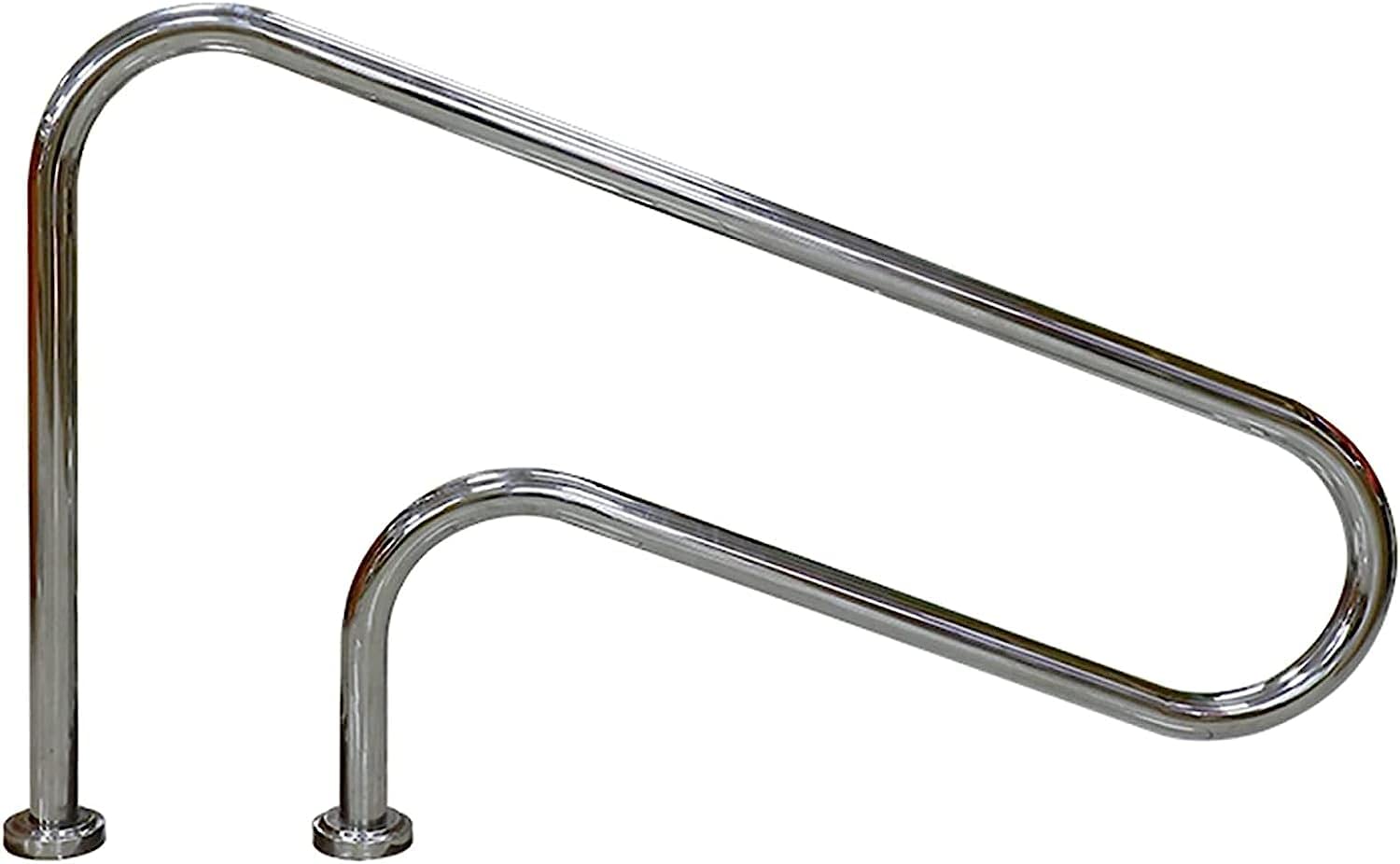 Main courante de piscine en acier inoxydable pour escalier de bassin creusé