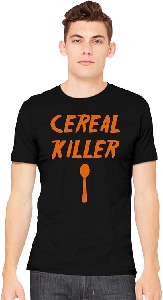 Cereal Killer T Shirt Funny Vintage T Shirts Breakfast T Shirts Men's T