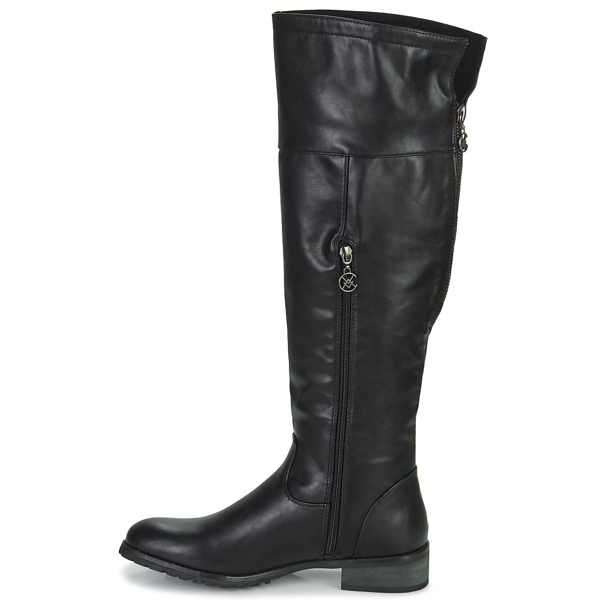 CHATTAWAK - Bota alta hasta la rodilla, color negro, 38 EU, Negro, 38 EU