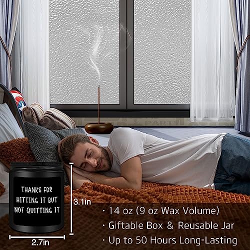 Anniversary Romantic Gifts For Him, Gifts For Him Men Boyfriend Husband, Valentines Day Wedding Anniversary Christmas Gifts For Him-Thanks For Hitting It But Not Quitting It-Sandalwood Scented #TOP3