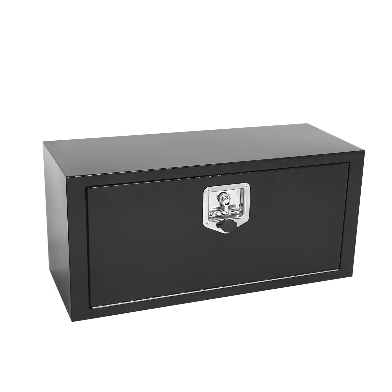 Aikosin 30 Inch Steel Black Underbody Tool Box - Waterproof Truck Tool Chest With Lockable Latch for RVs, ATVs, Trailers & Trucks (30"x12"x14")