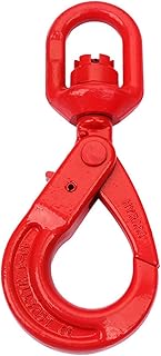 3 Ton Swivel Lifting Hook Rigging Swivel Self-Locking Hook Rigging Swivel Hook Grade 80 Self-Locking Swivel Hook Heavy Duty Rotating (6900 lbs)
