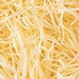 1000g Füllmaterial Geschenk, Geschreddertes Papier für Geschenkbox DIY Geschenk Dekoration Raffia Füllmaterial Geschreddertes Seidenpapier Shreds Füllung für Pakete 1 kg (Champagner)