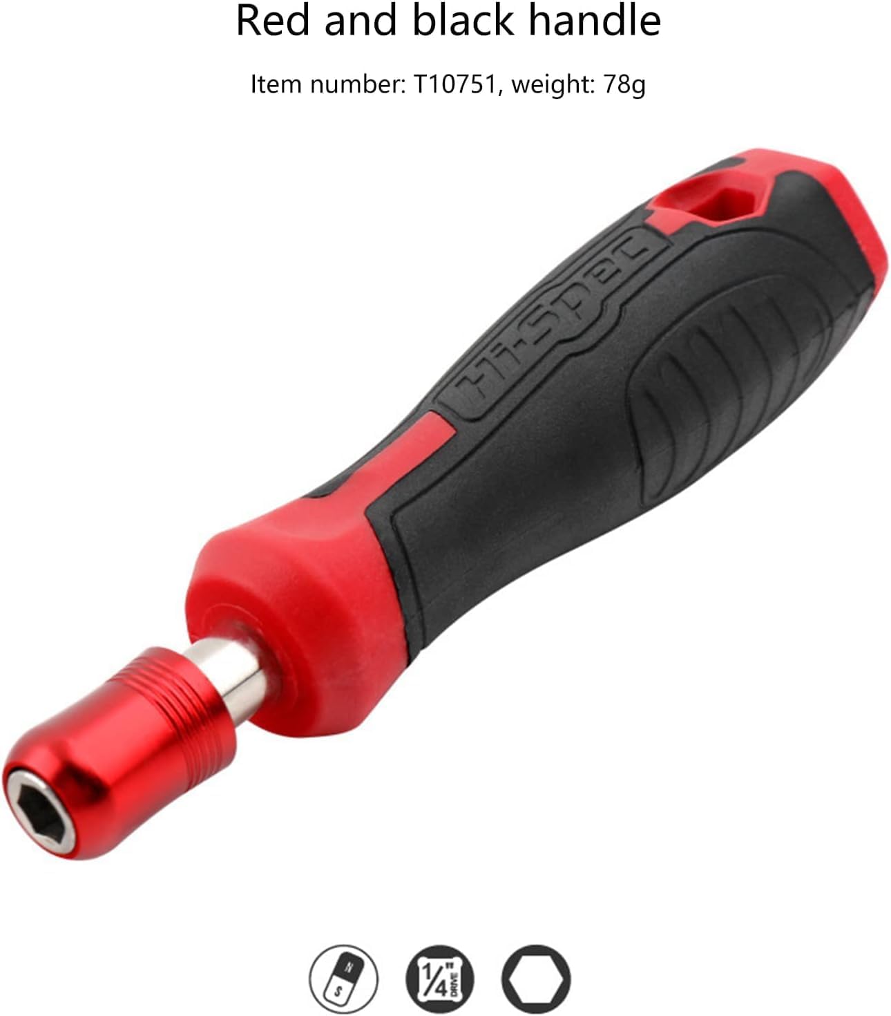 Electric Screwdrivers Bit Holder 1/4'' 6.35mm Screwdriver Bit Handle Hardended Steel + PVC Antislip Handle Screwdriver Handle(Blue)