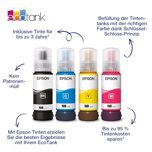 Epson 104 EcoTank Tintenflaschen 4 Farben Multipack – Ansicht 2