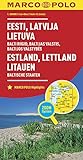  MARCO POLO Länderkarte Estland, Lettland, Litauen, Baltische Staaten 1: 800 000: Wegenkaart 1:800 000 (MARCO POLO Länderkarten)