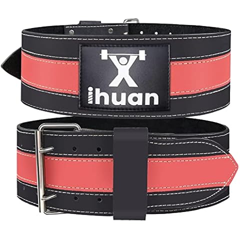 Weight Lifting Belt for Men & Women - Premium Weightlifting Belt for Serious Functional Fitness, Weight Lifting, Professional Lifting Athletes - Lifting Support - Deadlift Training Belts (M, Red) Cover