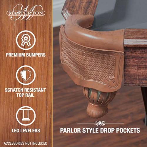 Image of EastPoint Sports Masterton 2.0 Billiard Bar-Size Pool Table 87 Inch - Perfect for Family Game Room