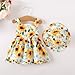 Baby Girl Dress Summer Outfits Baby Clothes for Girls 1 Year Old Boho Halter Sleeveless Dresses Yellow Sunflower Sundress 12-18 Month Girl Clothes