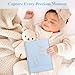 Lanpn Baby Memory Book for Boy Girl - The Story of You, Newborn Babys Keepsake Book Photo Album for New Parents, Linen Cover Baby First 5 Year Milestone Journal Scrapbook (Blue, 154 Pages)