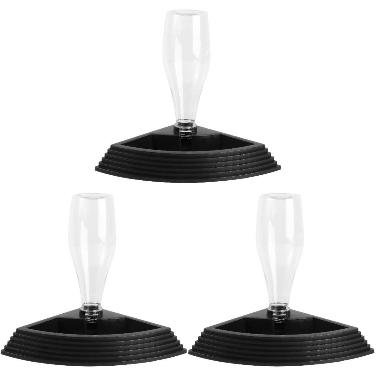 Mipcase 3 Pezzi Ciotola per Bere per Rettili Fontana Automatica per Acqua Ingresso Senza Scale Base Stabile Triangolo Alimentatore per Animali Domestici Fornitura di Acqua
