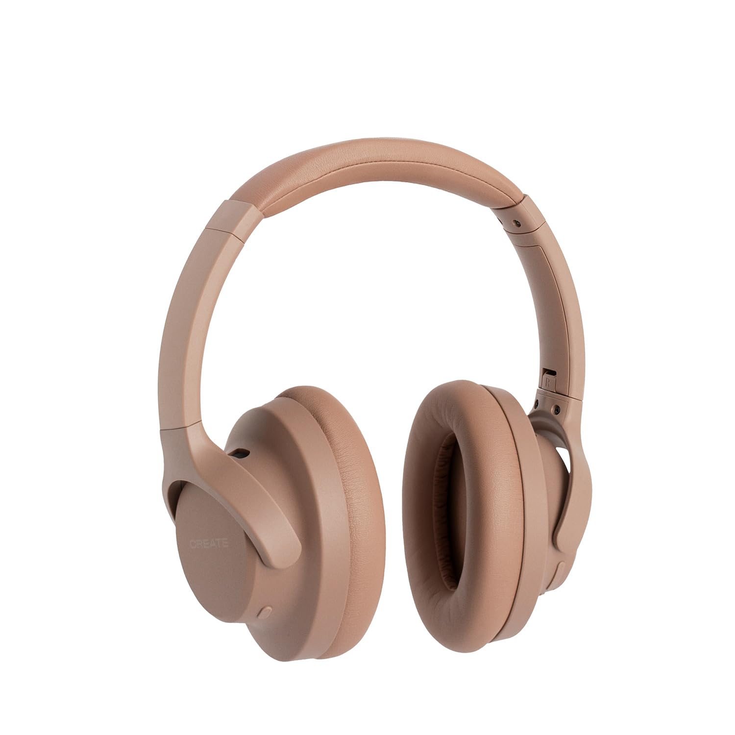 CREATE / HEADPHONES ANC STUDIO/Cuffie wireless over-ear moka/Cancellazione del rumore, pieghevoli, bluetooth, ricarica rapida USB-C, 4 microfoni, 20W