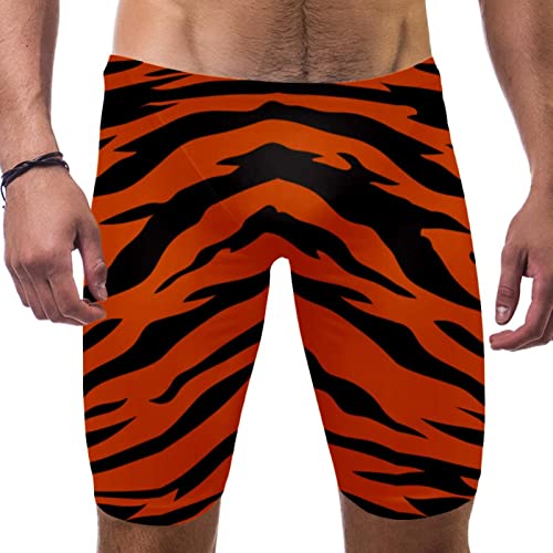 Bañador de secado rápido para hombre con rayas de tigre y ajuste deportivo