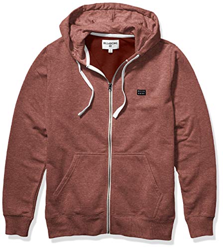 Billabong Men's All Day Zip Hoodie, Sangria, M