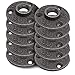 Brooklyn Pipe Flange - 10 Pack 3/4" Black Floor Flange Cast Iron Pipe Fittings | Our 3/4 Inch Plumbing Pipe Flange, Industrial Pipe Flanges, Decorative Pipe Fitting Fit for Steampunk Furniture