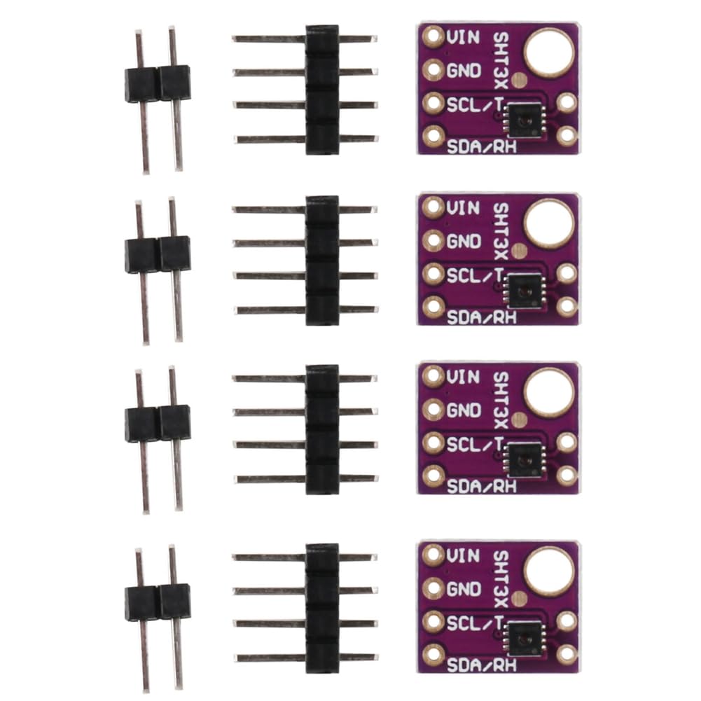 Jnchdghwa Purple 4X Sht31 Sht31-D Temperature & Humidity Sensor Breakout Board Weather Module For