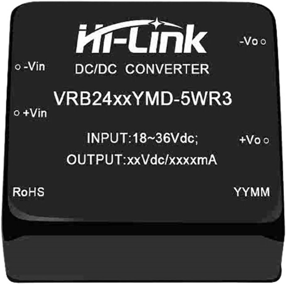 2pcs/lot VRB2412YMD-5WR3 5W 24V to 12V 1A DC DC Converter Power Supply Intelligent Module