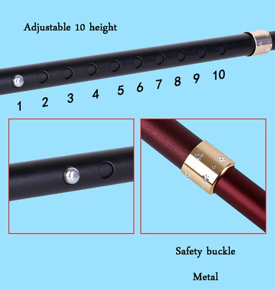 Andadores para Personas Mayores Bastón Ligero con Mango ergonómico de Madera, muletas 10 Ajustables para Hombres, Mujeres, Artritis, Personas Mayores discapacitadas, bastón de Movilidad con 3 Patas,