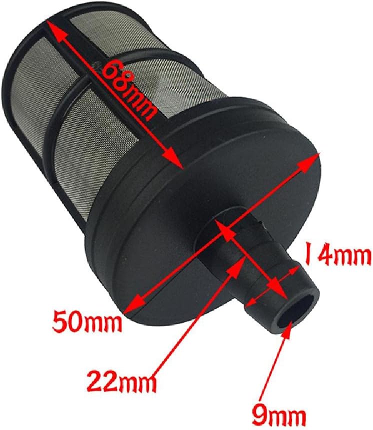 Water Pump Strainer Filter 65 x 50mm Encryption Strainer for Sprayers Oil Pumps Industrial Equipment 280/380 Intake Hose