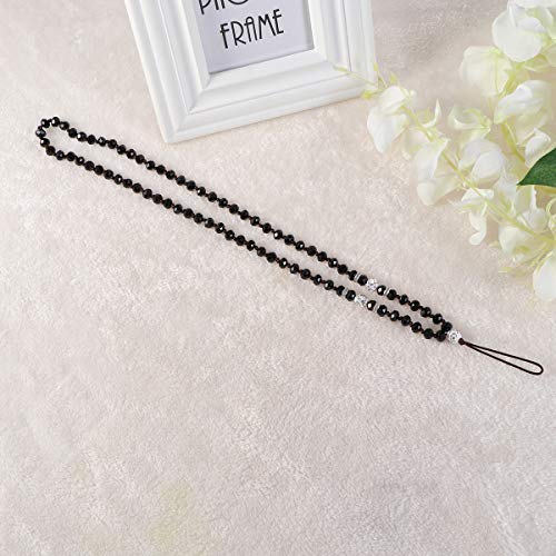 Hemobllo — Cordão de corrente de cristal com contas antiperda para telefone celular e alça para pend