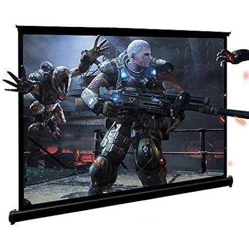 40-inch Portable Projector Screen 16:9 Small Projection Screen Self-Supporting High-Definition Floor-Standing Projection Screen for Home Theater School Meeting Room