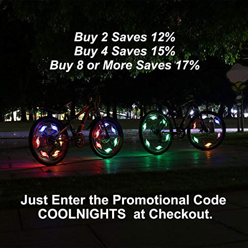 image for Sumree Bike Spoke Lights Bike Wheel Lights for Cycling Bicycle Decorat