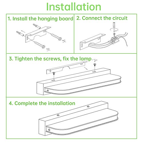 Kimjo-Lampara-de-Espejo-42CM-para-Bano-Aplique-Espejo-Bano-Moderno-9W-Blanco-Frio-6000K-600LM-IP44-Contra-Niebla-AC110-240V-No-Regulable-luz-Bano-Iluminacion-para-Maquillaje