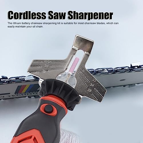 Affûteur de chaîne de scie portable à batterie pour une coupe nette - 3