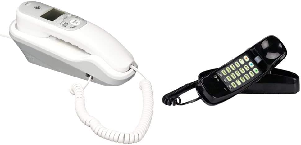 AT&T TR1909 Trimline Corded Phone with Caller ID, White : Corded Telephones : Office Products
