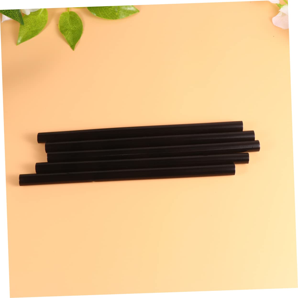 Tofficu 24 Pezzi Stick di Colla a Caldo Neri Eva, Fusione Rapida, Pochi Bolli, per Casa e Negozio, 19cm