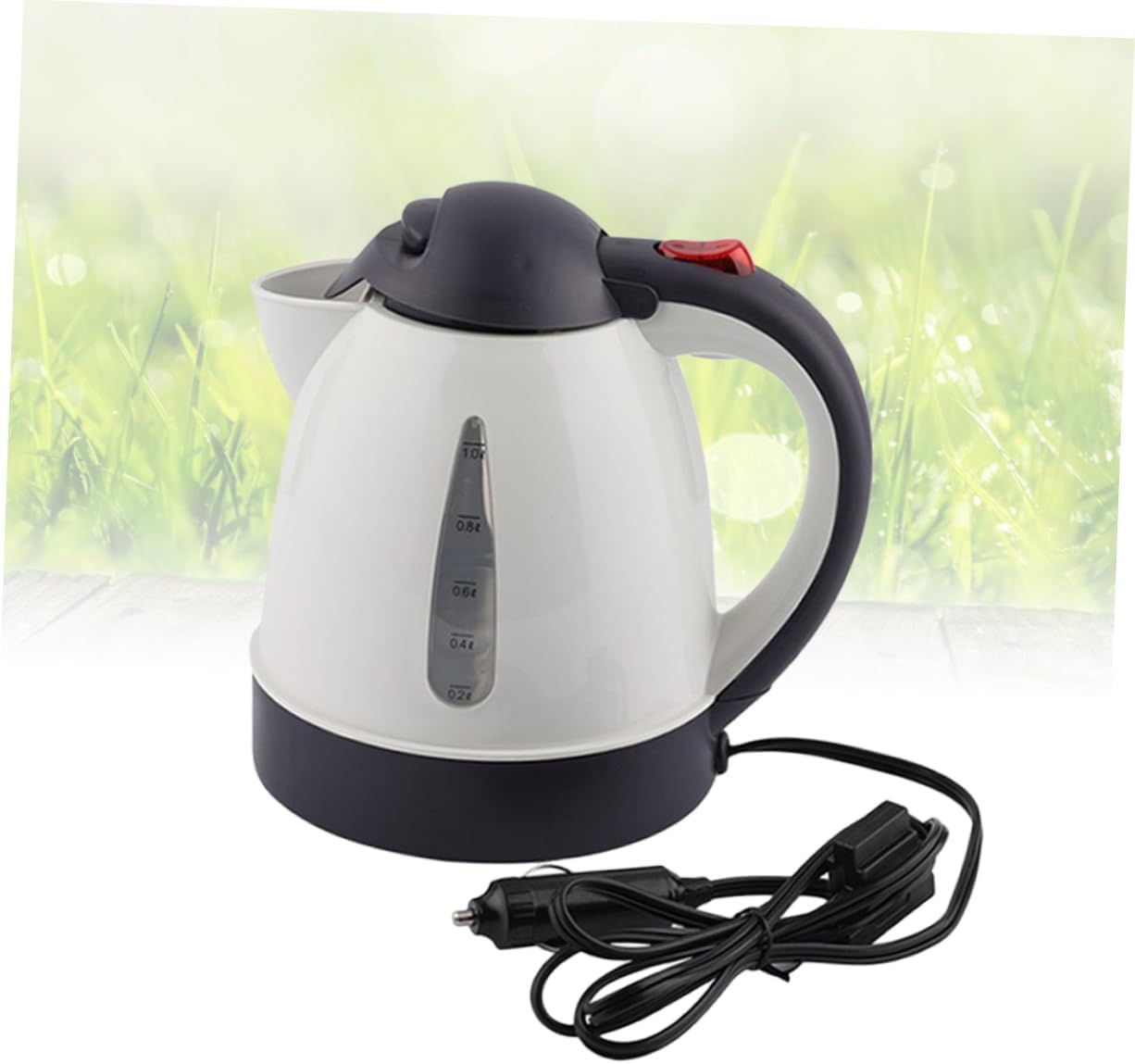 12v Stainless Steel Electric Kettle Fast Boil Safe Auto Shut-off for Tea Lovers The Go