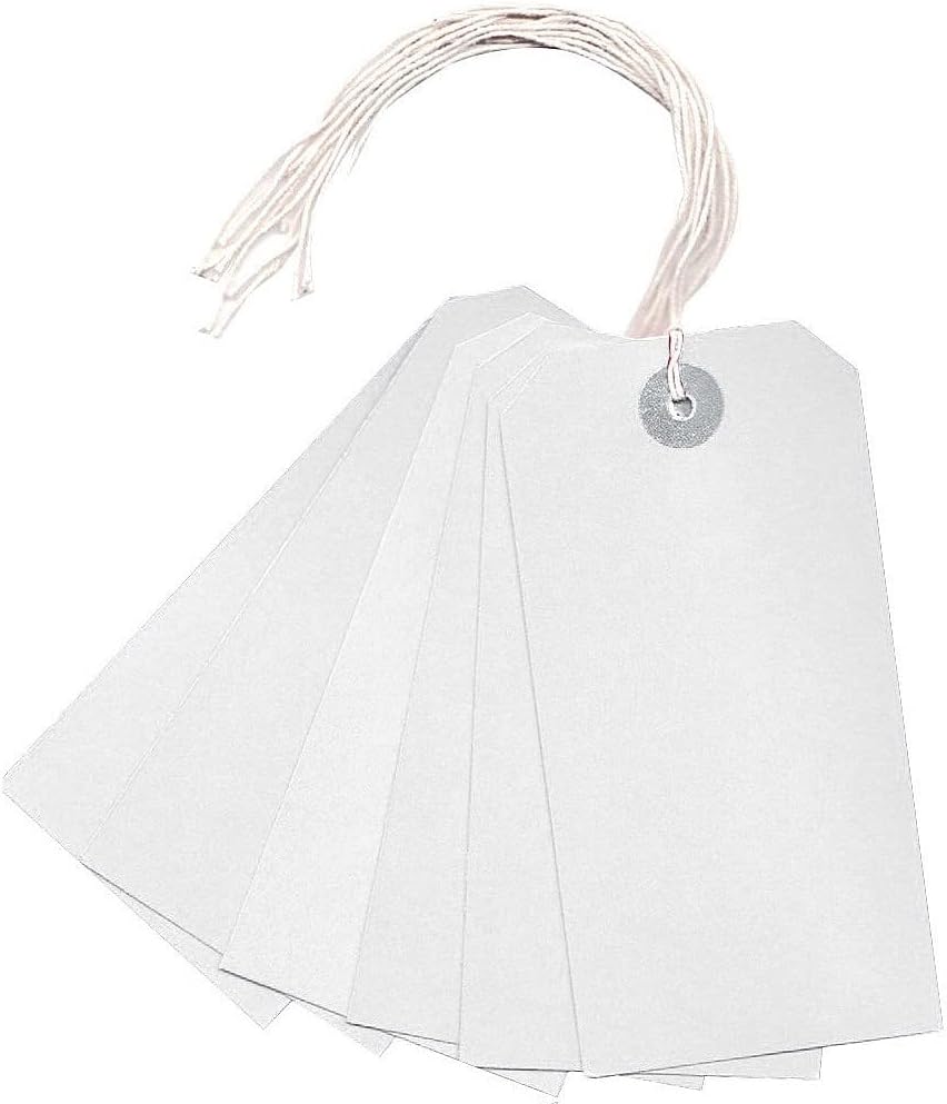 Q-Connect KF01623 Strung Tag 120x60mm - White (Pack of 1000)