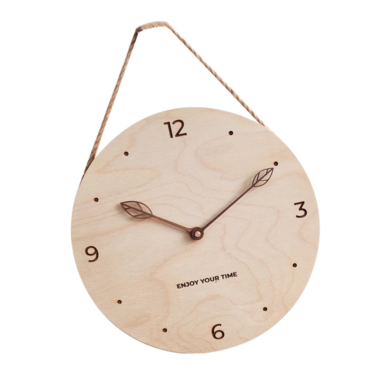 Horloge pendule silencieux en noir et blanc épuré pour salon moderne