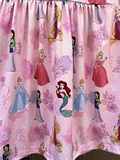 Baby Girls Princess Dress Cartoon Princess Print Dress Girls Toddlers Casual Boutique Pearl Dress Pink