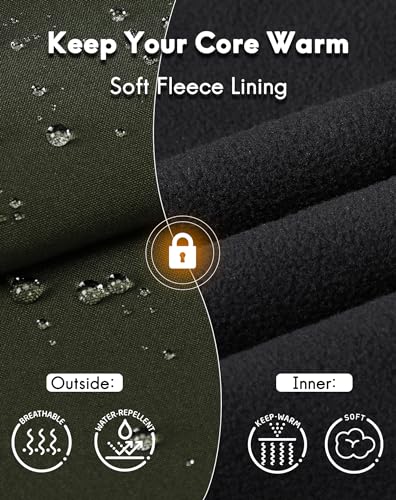 Haimont Men'S Windproof Lightweight Golf Vest Outerwear With Pockets thumb #2