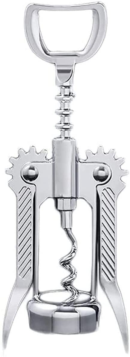 WWBY Bottle Opener,Multifunctional Wing Corkscrew Wine Bottle Opener for all Cork Stoppered and Beer Cap Bottles, Heavy Duty Manual Cork Screw Tool for Men Birthday Gift