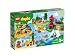 LEGO DUPLO Town World Animals 10907 Building Bricks, Toy Animal Set for Toddlers includes Whales, Lions, Pandas, Giraffes and other Wild Animals (121 Pieces)