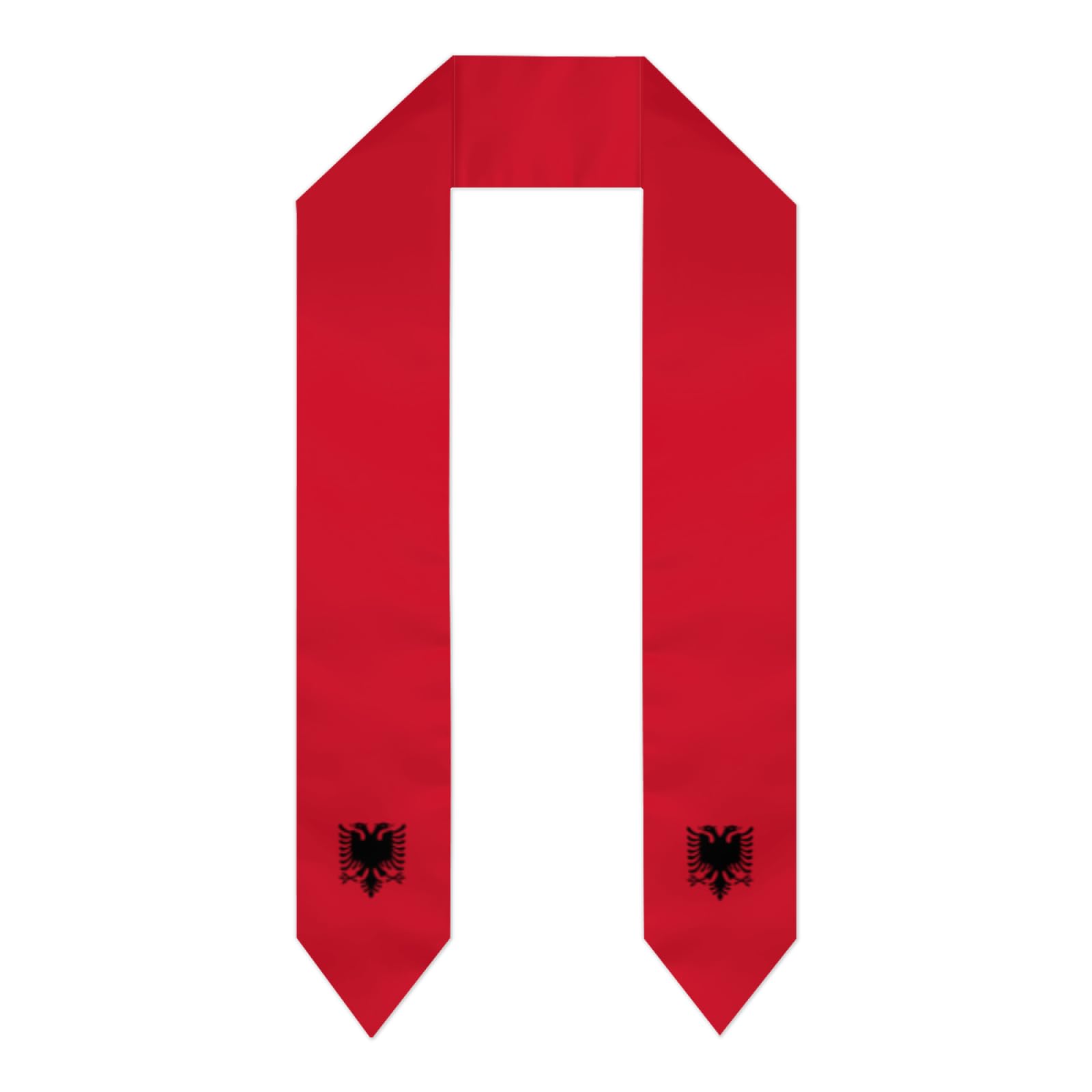 Fwjzdsp Unisex Kids Albania Albanian Flag College Graduation Stole Double Sided Shawl Class Of Graduates Scarf Sash For Honor High School And Commencement