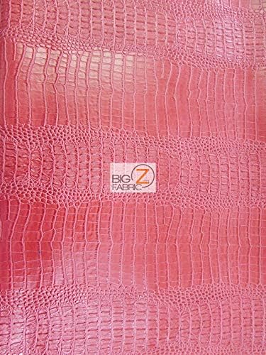 DuroLast™ Big Nile Crocodile Faux Fake Leather Vinyl Fabric Fabric by The Yard DIY Upholstery Accessories Applications (Sterling Silver)
