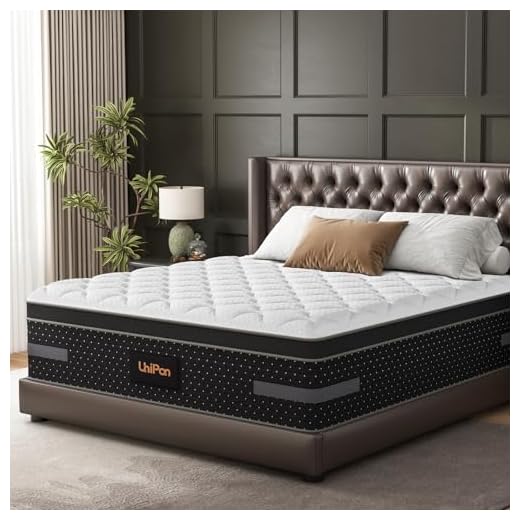 UniPon Firm Queen Mattress 14 Inch, Cooling Gel Hybrid Mattresses for Back Pain Relief Extra Lumbar Support Motion Isolation with 760+ Pocket Springs, Fiberglass-Free 365 Night Trial