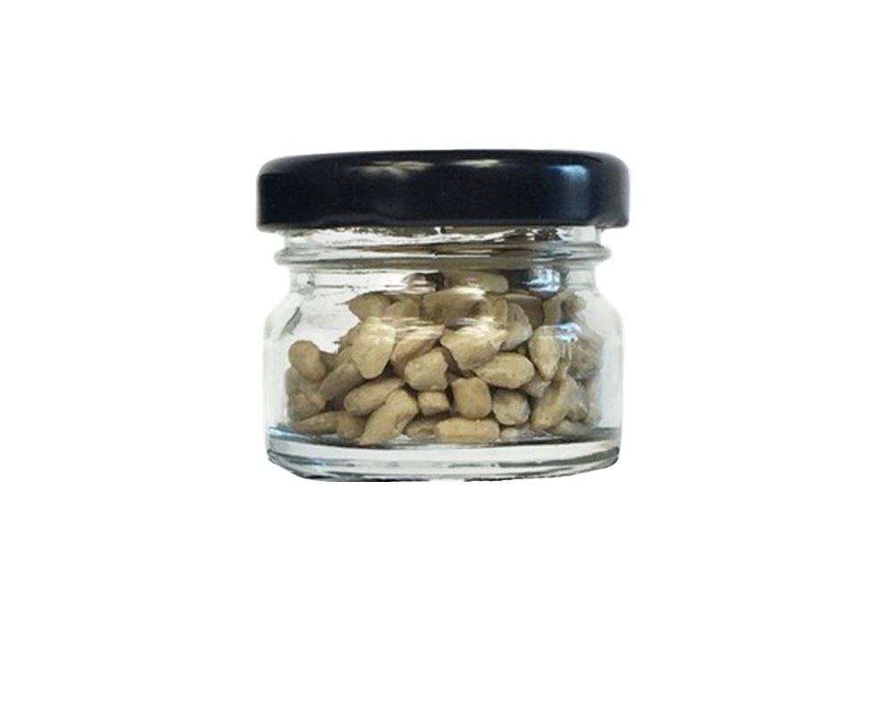 hocz 120er Set Sturzgläser Mini Gläser | Füllmenge 30 ml | Deckelfarbe Schwarz | To 43 Rundgläser Marmeladengläser Obstgläser Einweckgläser Honig Gläser Einmachgläser Probiergläser, Imker