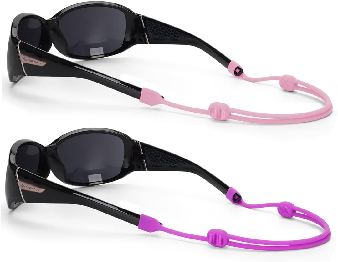 Adjustable Sunglasses Strap/Lanyard Sports Glasses Retainer, Pack of 2