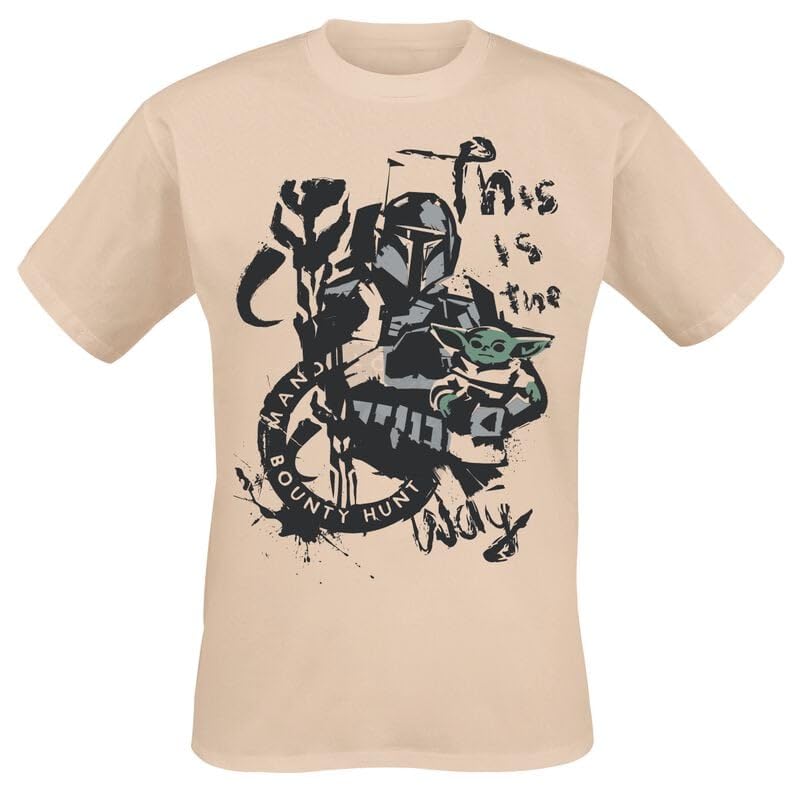 Star Wars The Mandalorian - This is The Way - Painted Männer T-Shirt Sand L