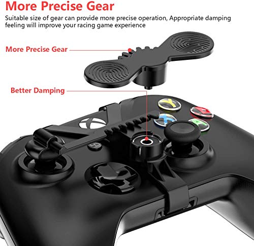 image for Wassers Xbox One Mini Steering Wheel, Xbox One Controller Add-on Repla